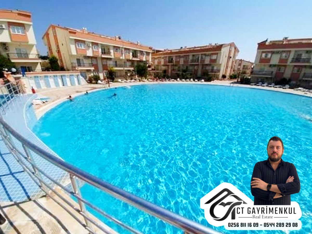 DİDİM'DE SATILIK 3+1 TAM MÜSTAKİL SİTEDE HAVUZLU BAHÇELİ EŞYALI TRİPLEX VİLLA