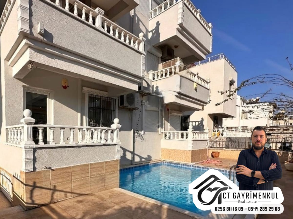 DİDİM'DE SATILIK 3+1 DENİZE YAKIN MÜSTAKİL BAHÇELİ HAVUZLU VİLLA