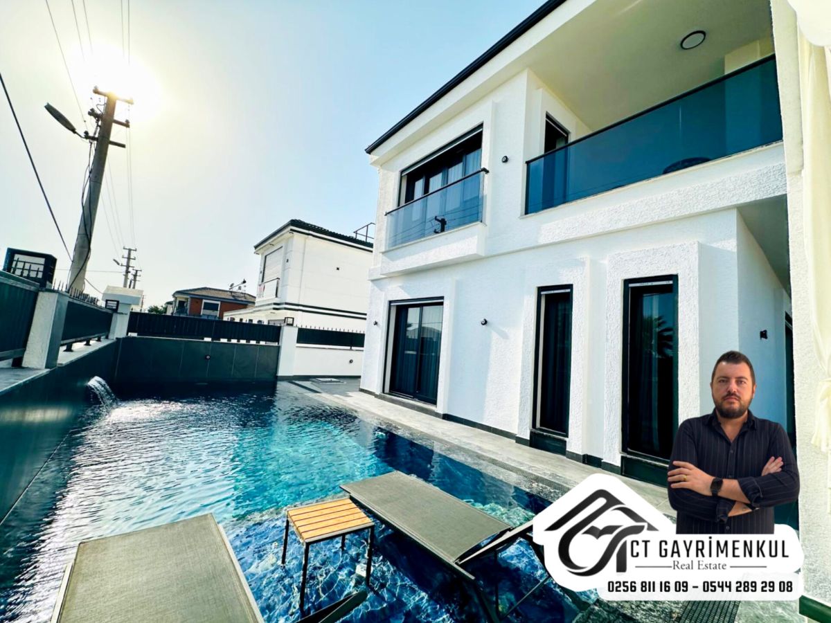 DİDİM'DE SATILIK 4+1 TAM MÜSTAKİL BAHÇELİ HAVUZLU EŞYALI  VİLLA