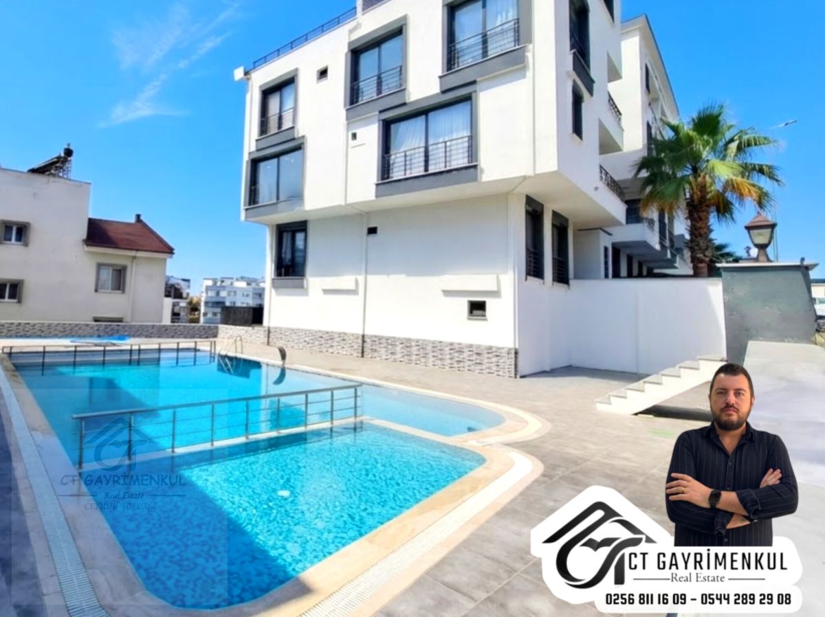 DİDİM'DE SATILIK 2+1 ORTA KAT HAVUZLU SİTEDE DENİZ MANZARALI SIFIR DAİRE !