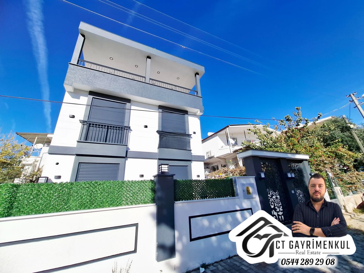 DİDİM'DE SATILIK  3+1  BAHÇELİ DENİZ MANZARALI SIFIR VİLLA