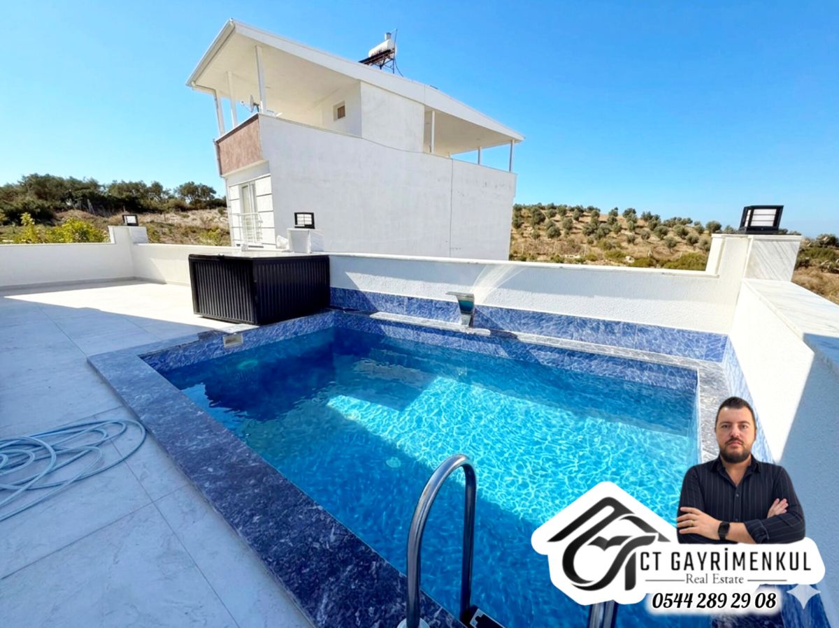 DİDİM'DE SATILIK  3+1  BAHÇELİ HAVUZLU TRİPLEX SIFIR VİLLA