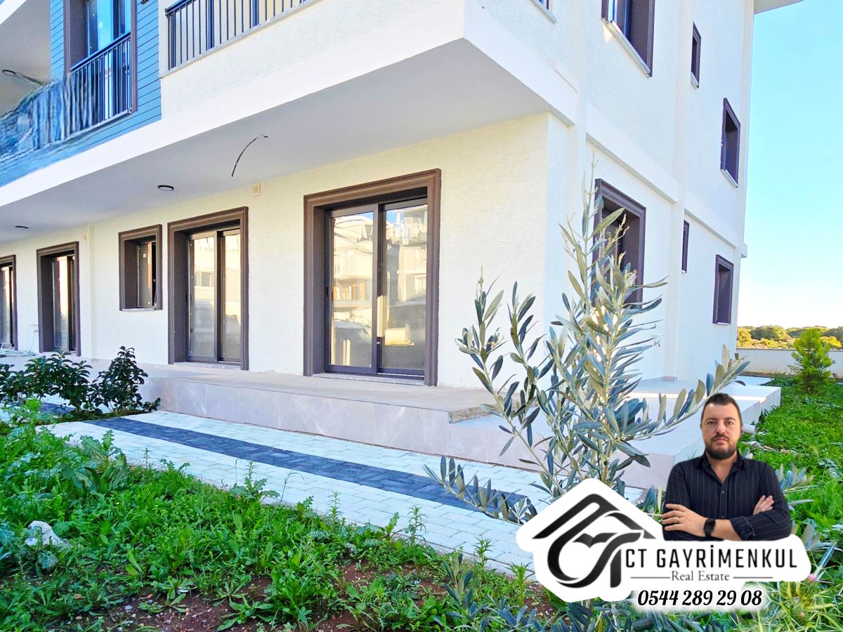 DİDİM'DE SATILIK 2+1 YÜKSEK GİRİŞ BAHÇELİ ÖN CEPHE SIFIR DAİRE