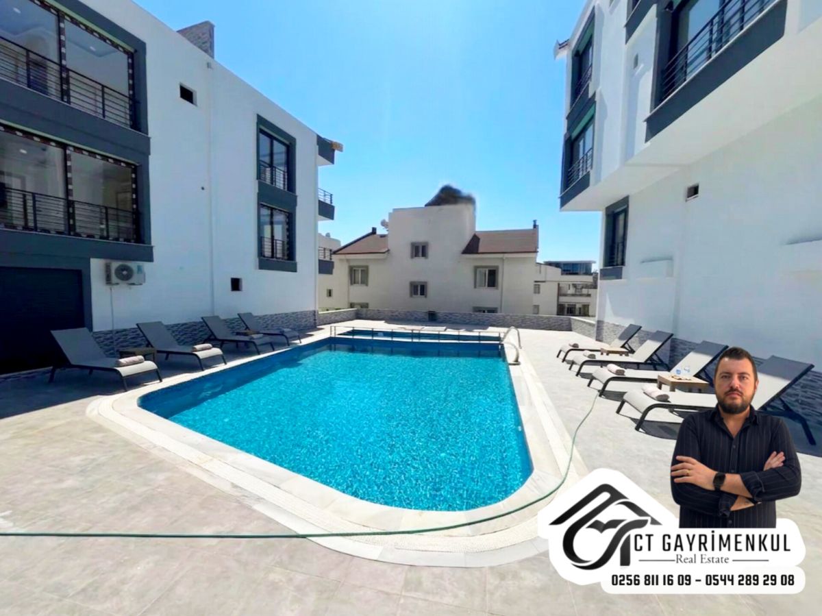 DİDİM'DE SATILIK 2+1  ORTA KAT HAVUZLU SİTEDE ASANSÖRLÜ SIFIR DAİRE