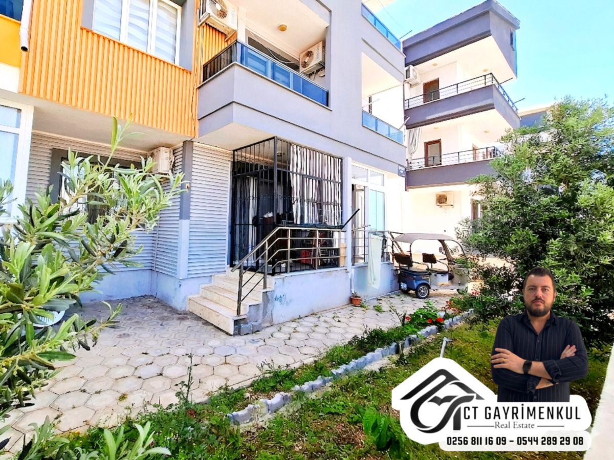 DİDİM'DE SATILIK 1+1 YÜKSEK GİRİŞ MÜSTAKİL GİRİŞLİ BAHÇELİ DAİRE