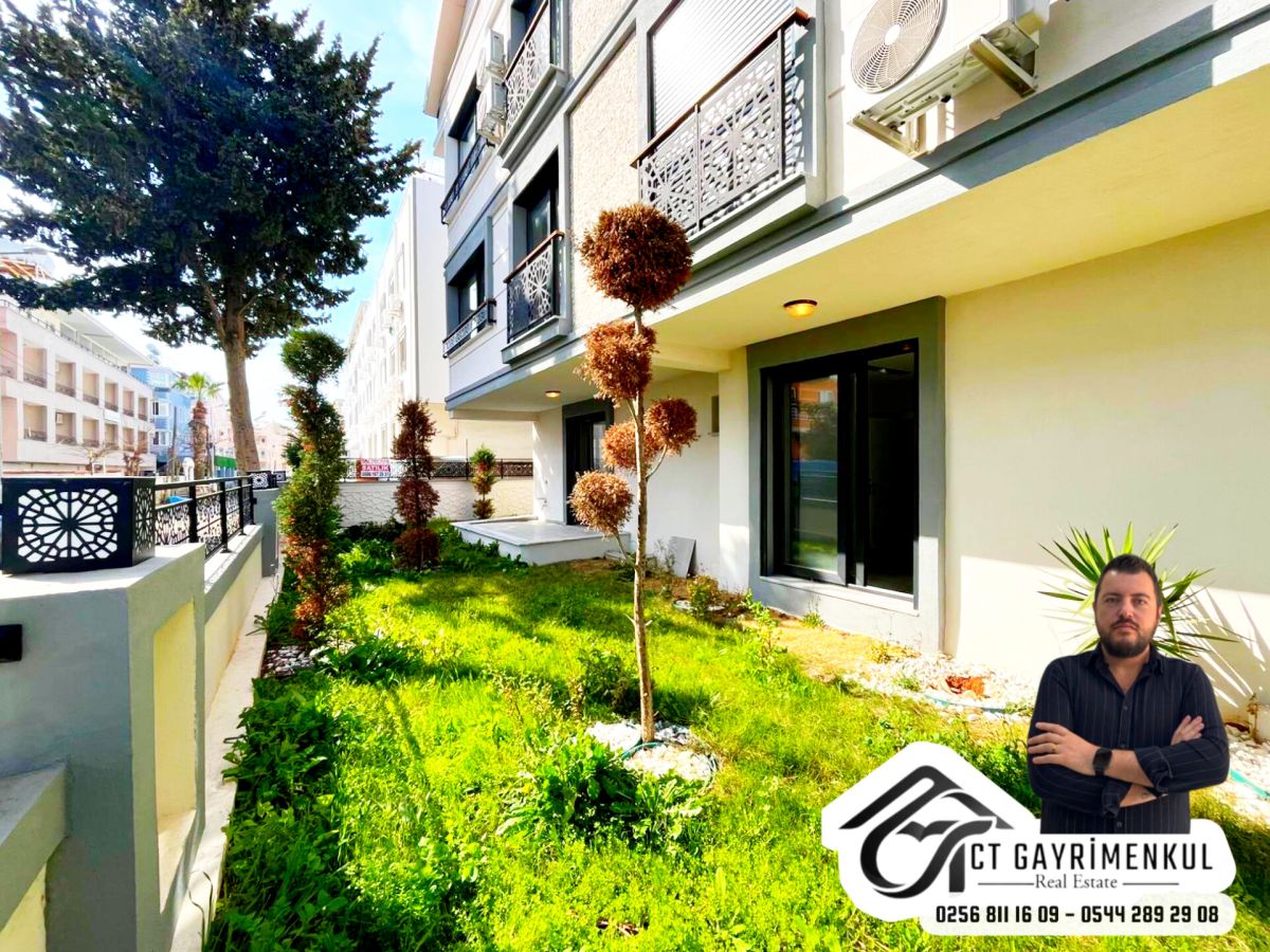 DİDİM'DE SATILIK 1+1 MÜSTAKİL GİBİ BAHÇELİ DENİZE ÇOK YAKIN KONUMDA SIFIR DAİRE